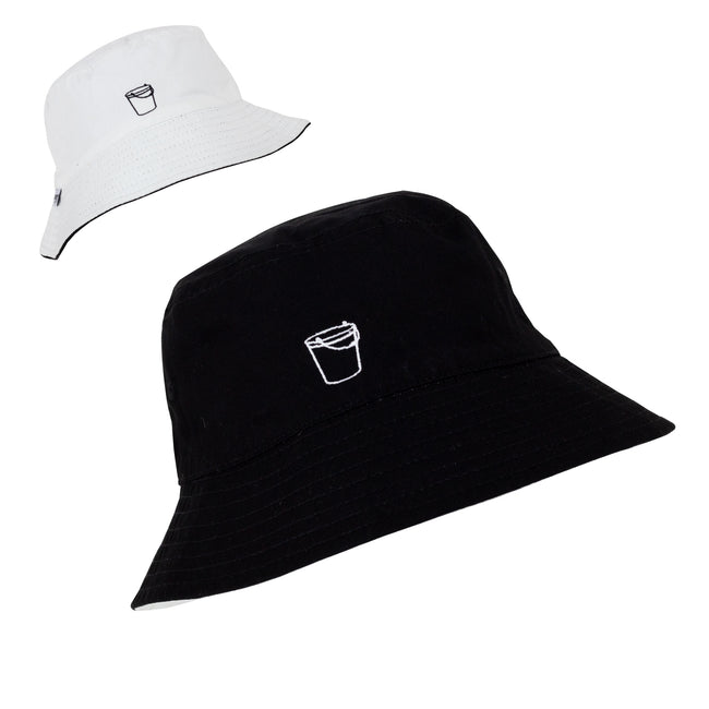 Bucket Hat - Black White Reversible - M/L - 58cm