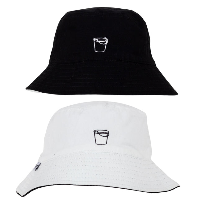 Bucket Hat - Black White Reversible - M/L - 58cm