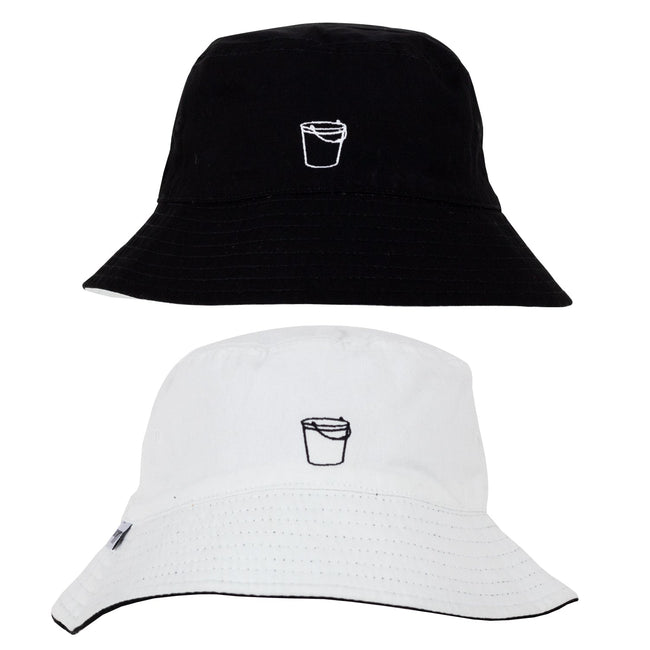 Bucket Hat - Black White Reversible - L/XL - 59.5cm