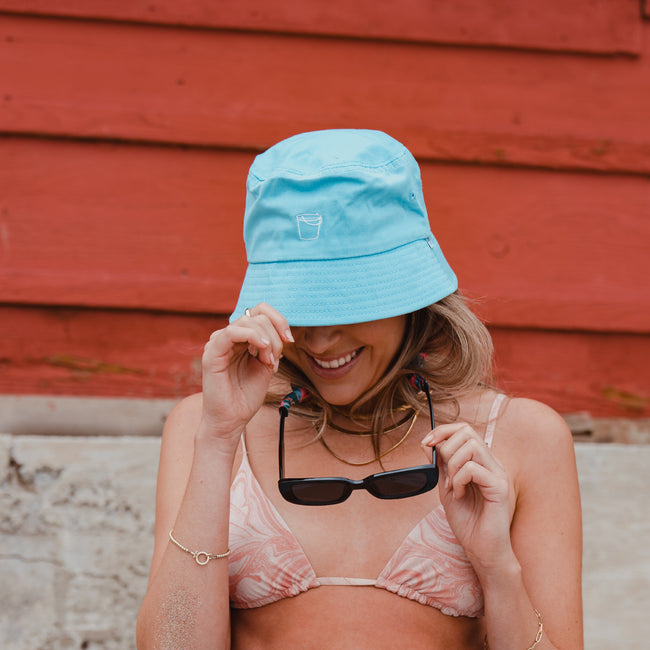 Bucket Hat - Powder Blue - S/M - 57.5cm